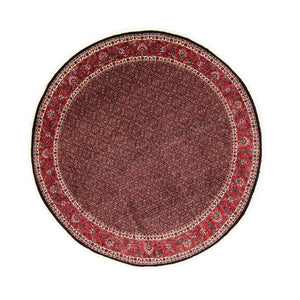 Perzisch tapijt - Bijar rond  - 250 x 250 cm - rood