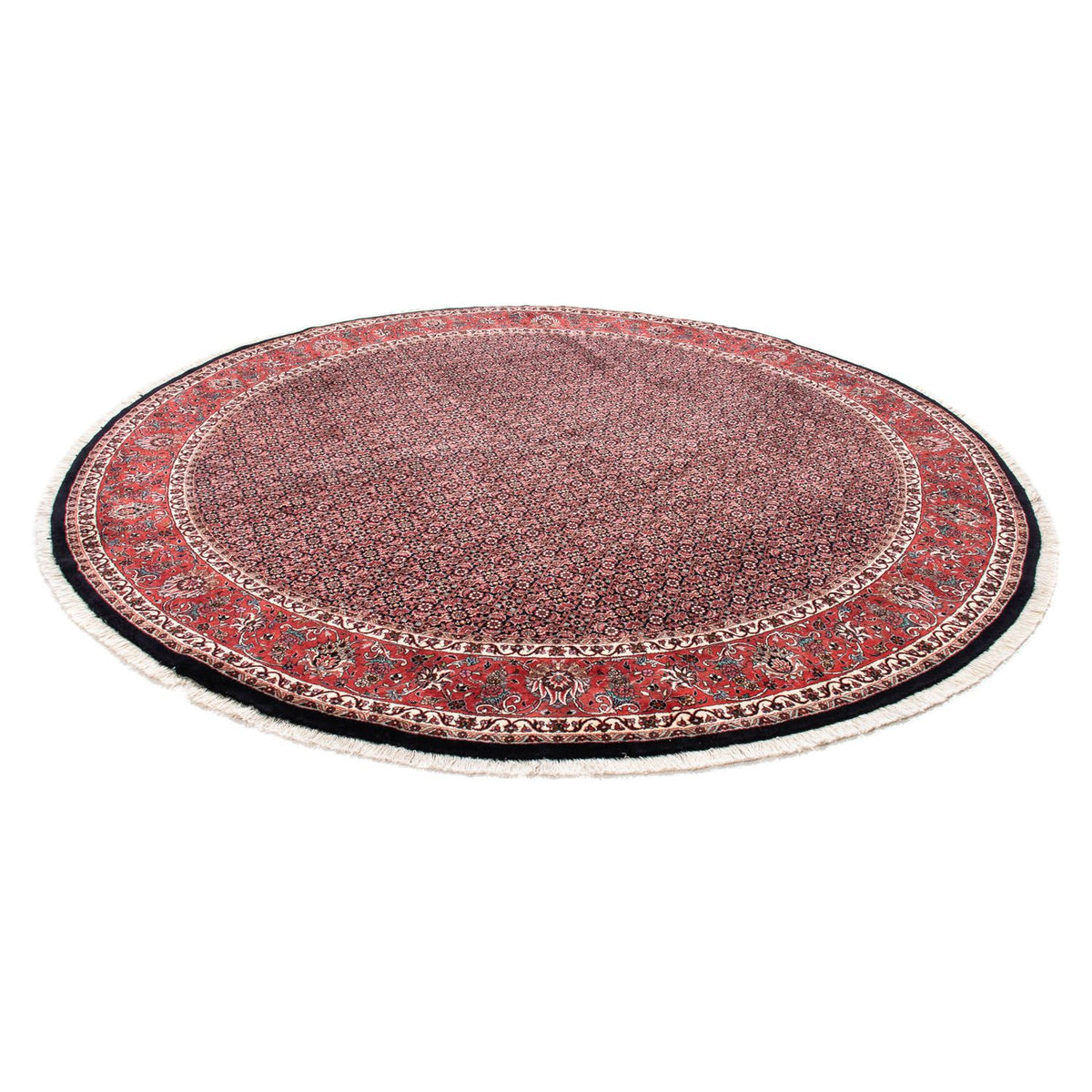 Perzisch tapijt - Bijar rond  - 250 x 250 cm - rood