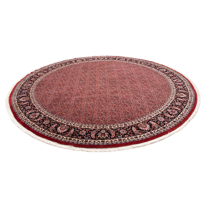 Perzisch tapijt - Bijar rond  - 250 x 250 cm - donkerrood