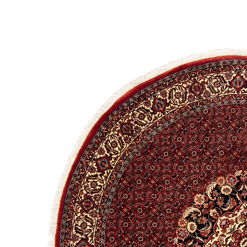 Perzisch tapijt - Bijar rond  - 205 x 205 cm - donkerrood