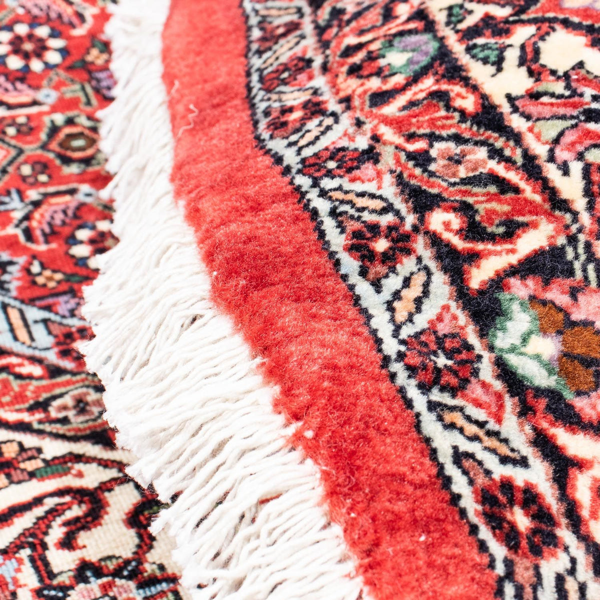 Perzisch tapijt - Bijar rond  - 205 x 205 cm - donkerrood