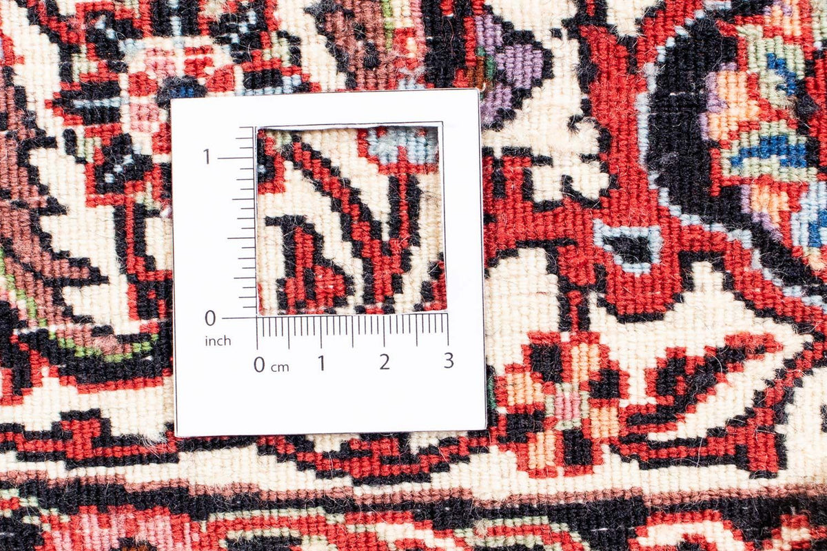 Perzisch tapijt - Bijar rond  - 205 x 205 cm - donkerrood