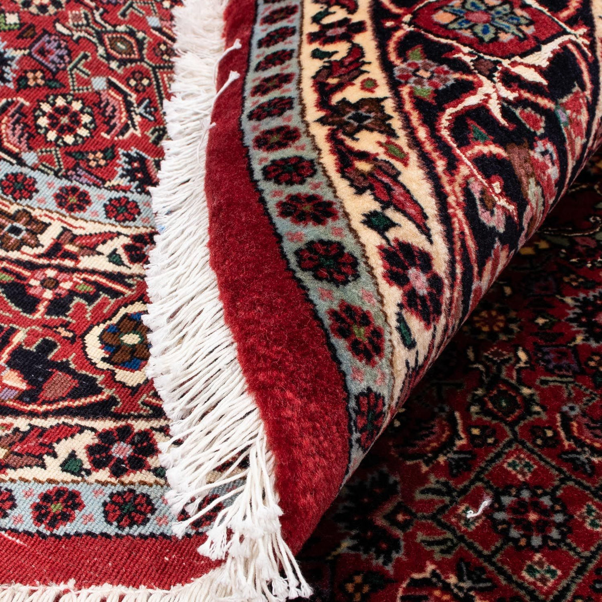 Perzisch tapijt - Bijar rond  - 154 x 154 cm - donkerrood