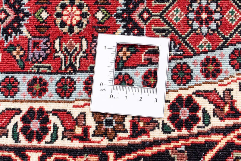 Perzisch tapijt - Bijar rond  - 154 x 154 cm - donkerrood