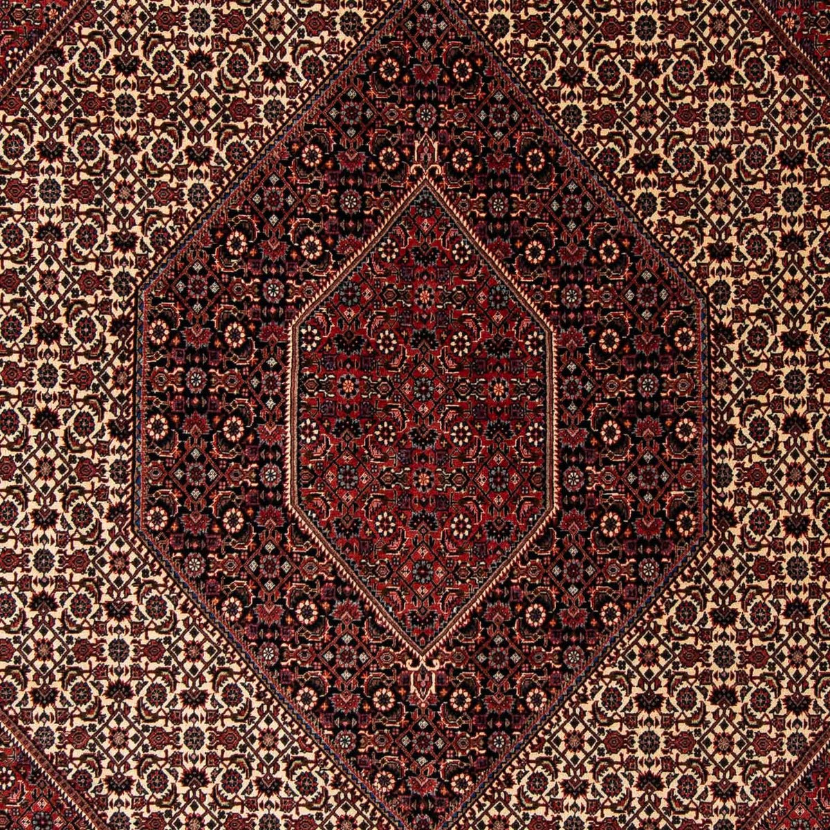 Perzisch tapijt - Bijar - 245 x 202 cm - donkerrood