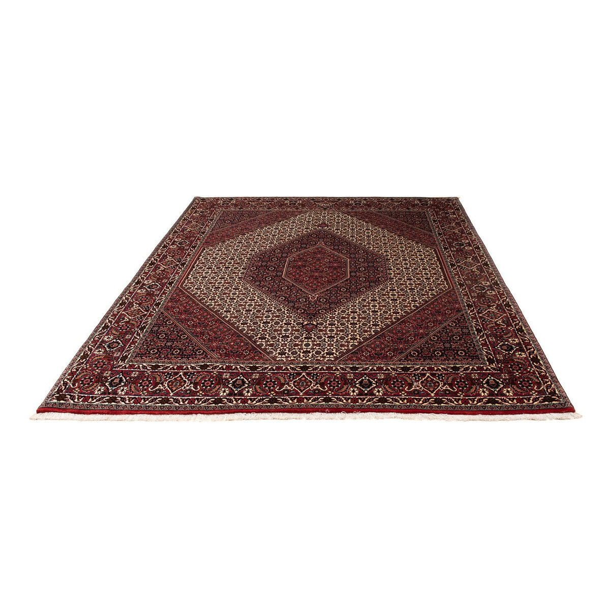 Perzisch tapijt - Bijar - 245 x 202 cm - donkerrood