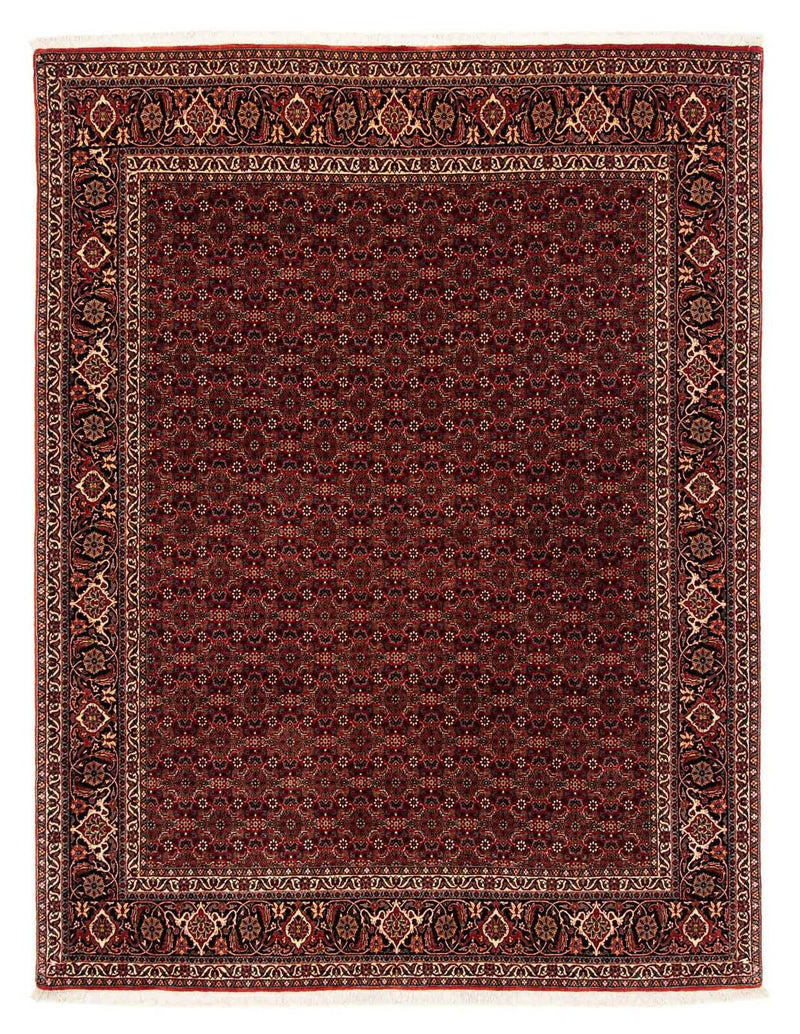 Perzisch tapijt - Bijar - 256 x 202 cm - donkerrood