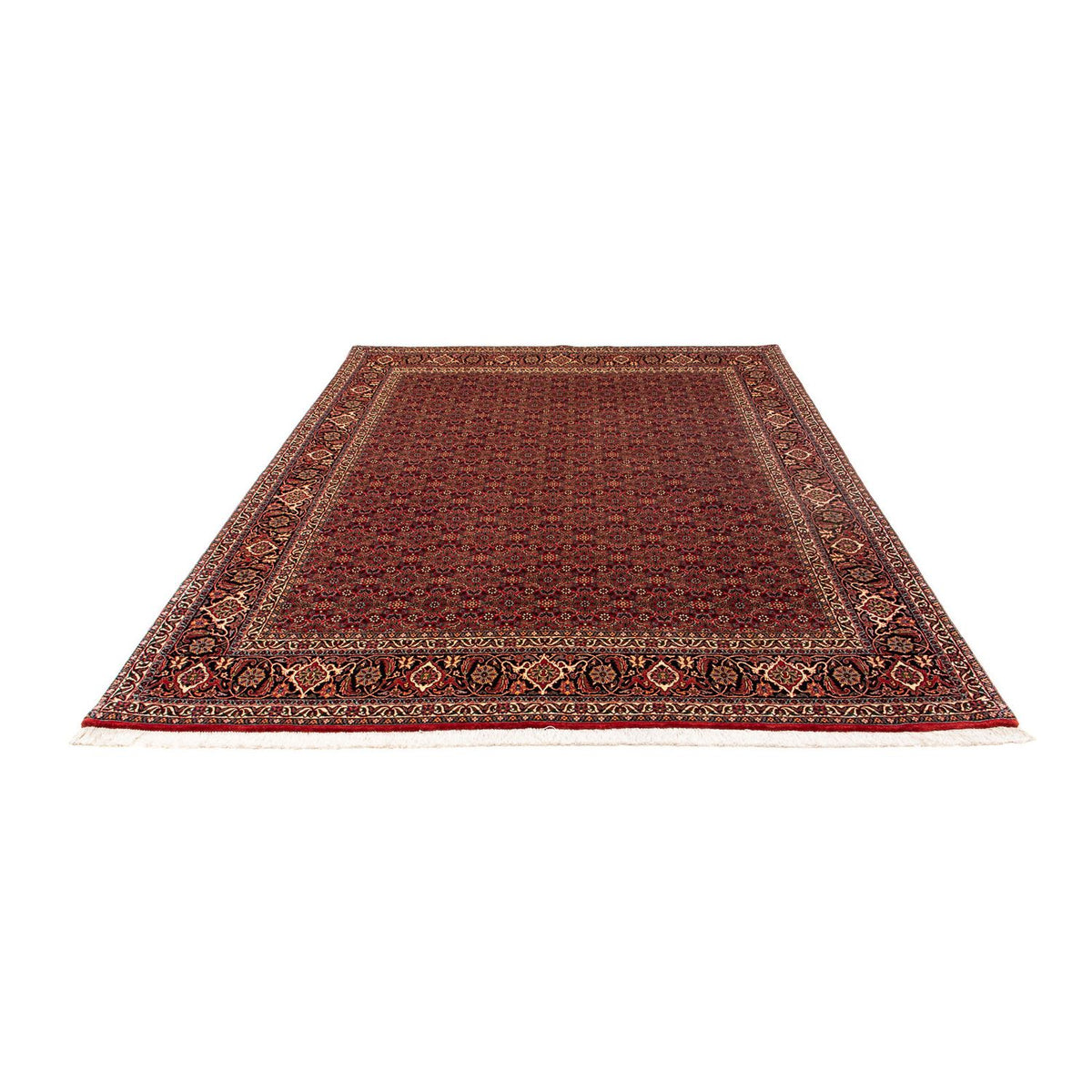 Perzisch tapijt - Bijar - 256 x 202 cm - donkerrood