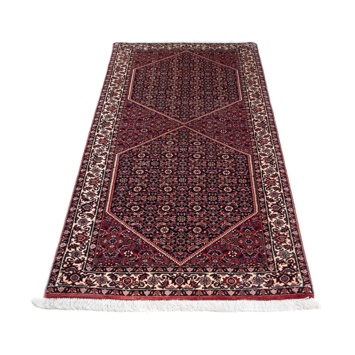 Loper Perzisch tapijt - Bijar - 190 x 73 cm - donkerblauw