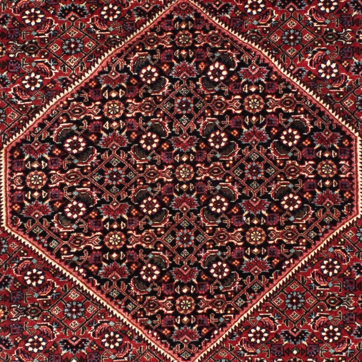 Loper Perzisch tapijt - Bijar - 198 x 74 cm - donkerrood