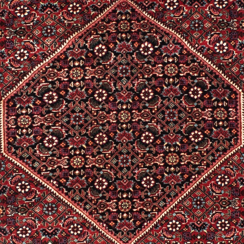Loper Perzisch tapijt - Bijar - 198 x 74 cm - donkerrood