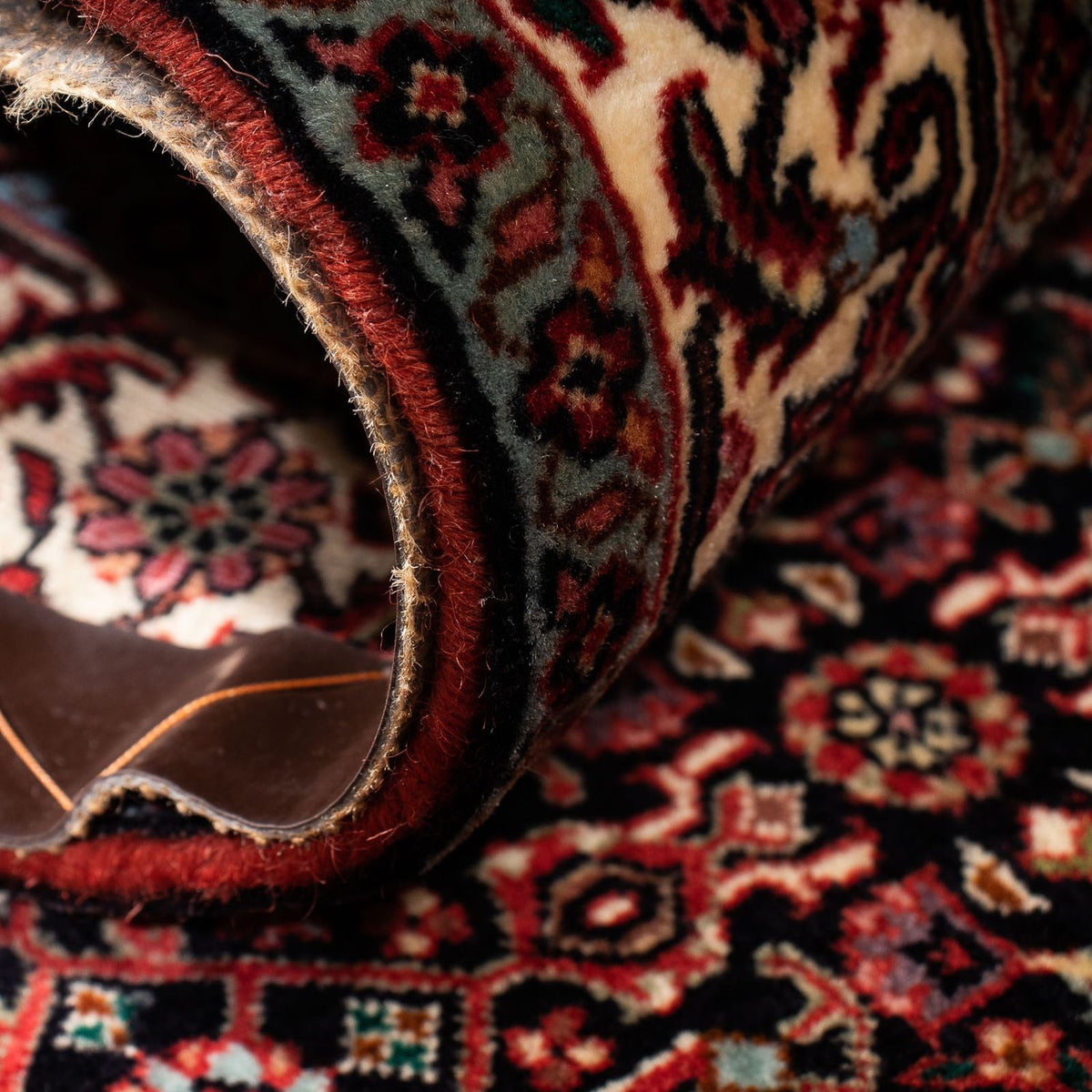 Loper Perzisch tapijt - Bijar - 198 x 74 cm - donkerrood