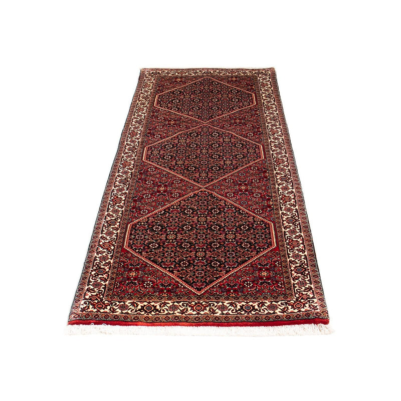 Loper Perzisch tapijt - Bijar - 198 x 74 cm - donkerrood