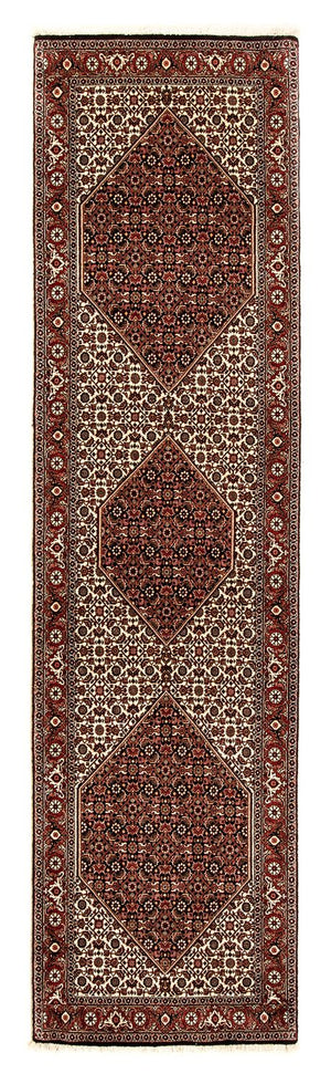 Loper Perzisch tapijt - Bijar - 308 x 81 cm - veelkleurig