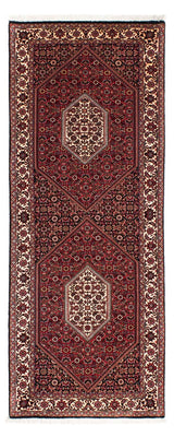 Loper Perzisch tapijt - Bijar - 202 x 76 cm - donkerrood
