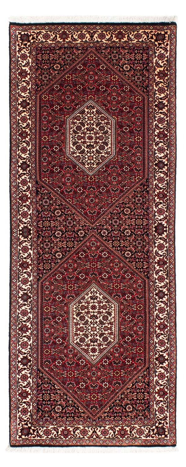 Loper Perzisch tapijt - Bijar - 202 x 76 cm - donkerrood