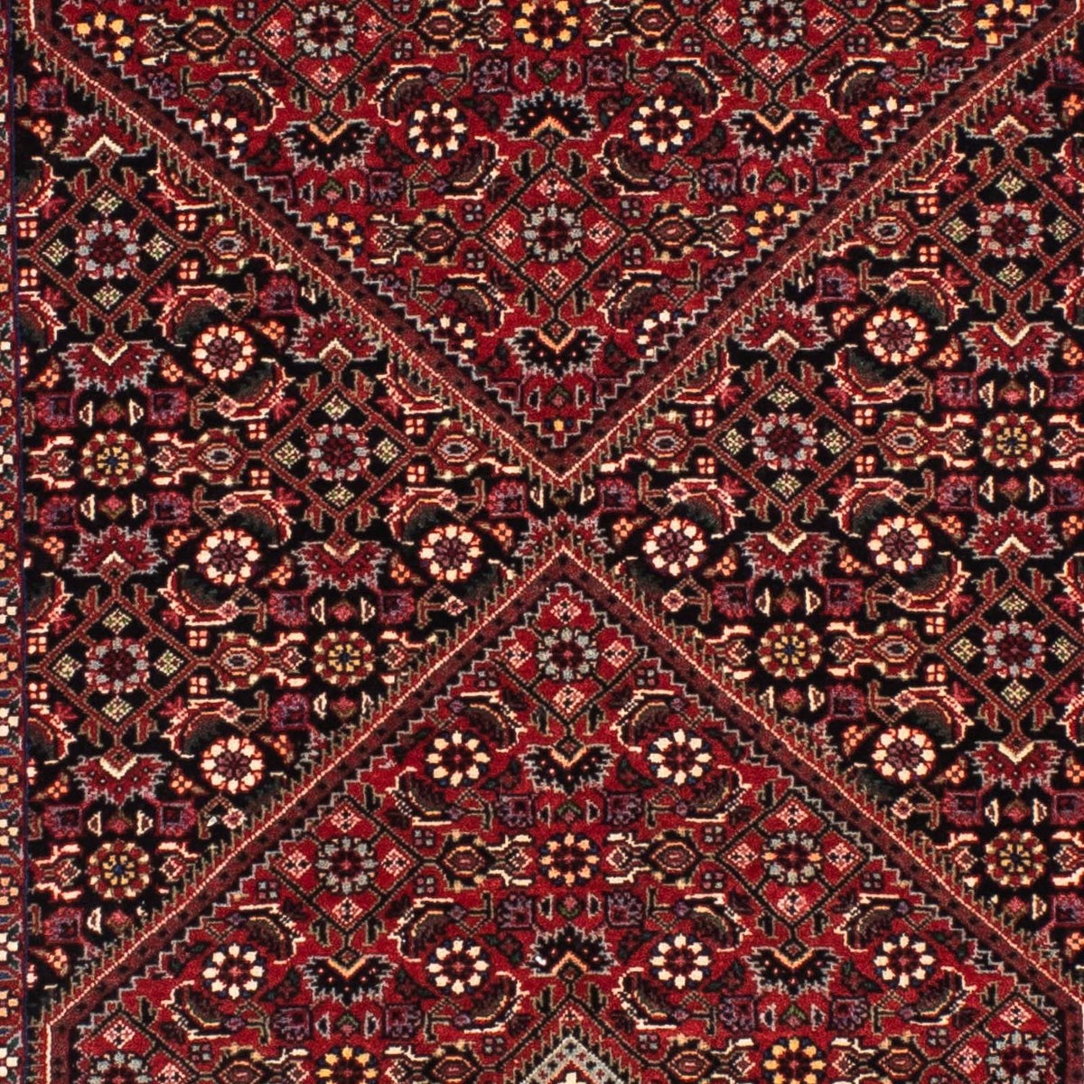 Loper Perzisch tapijt - Bijar - 202 x 76 cm - donkerrood