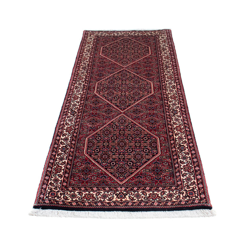 Loper Perzisch tapijt - Bijar - 213 x 74 cm - donkerblauw