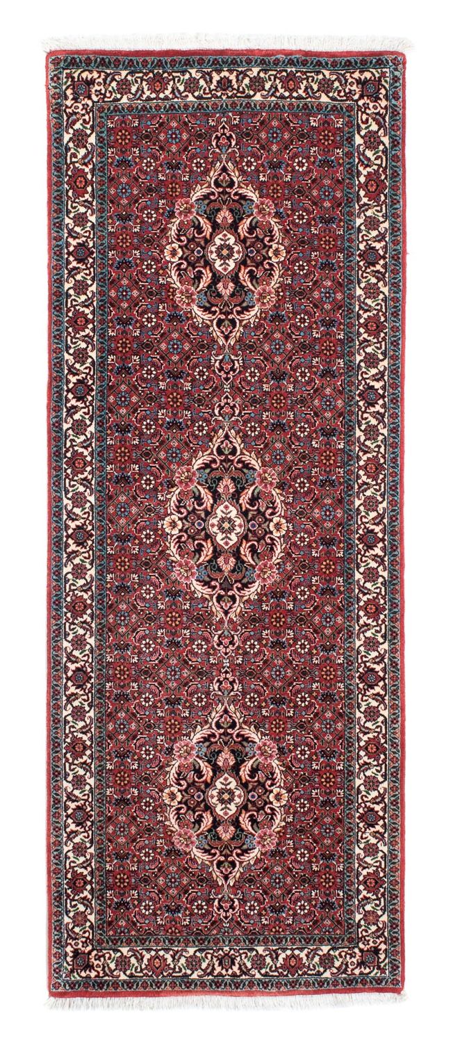 Loper Perzisch tapijt - Bijar - 200 x 73 cm - rood