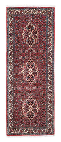 Loper Perzisch tapijt - Bijar - 200 x 73 cm - rood