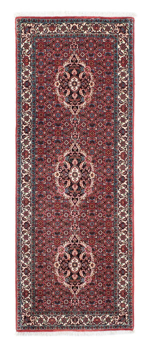 Loper Perzisch tapijt - Bijar - 200 x 73 cm - rood