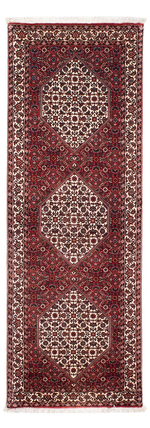 Loper Perzisch tapijt - Bijar - 202 x 73 cm - donkerrood