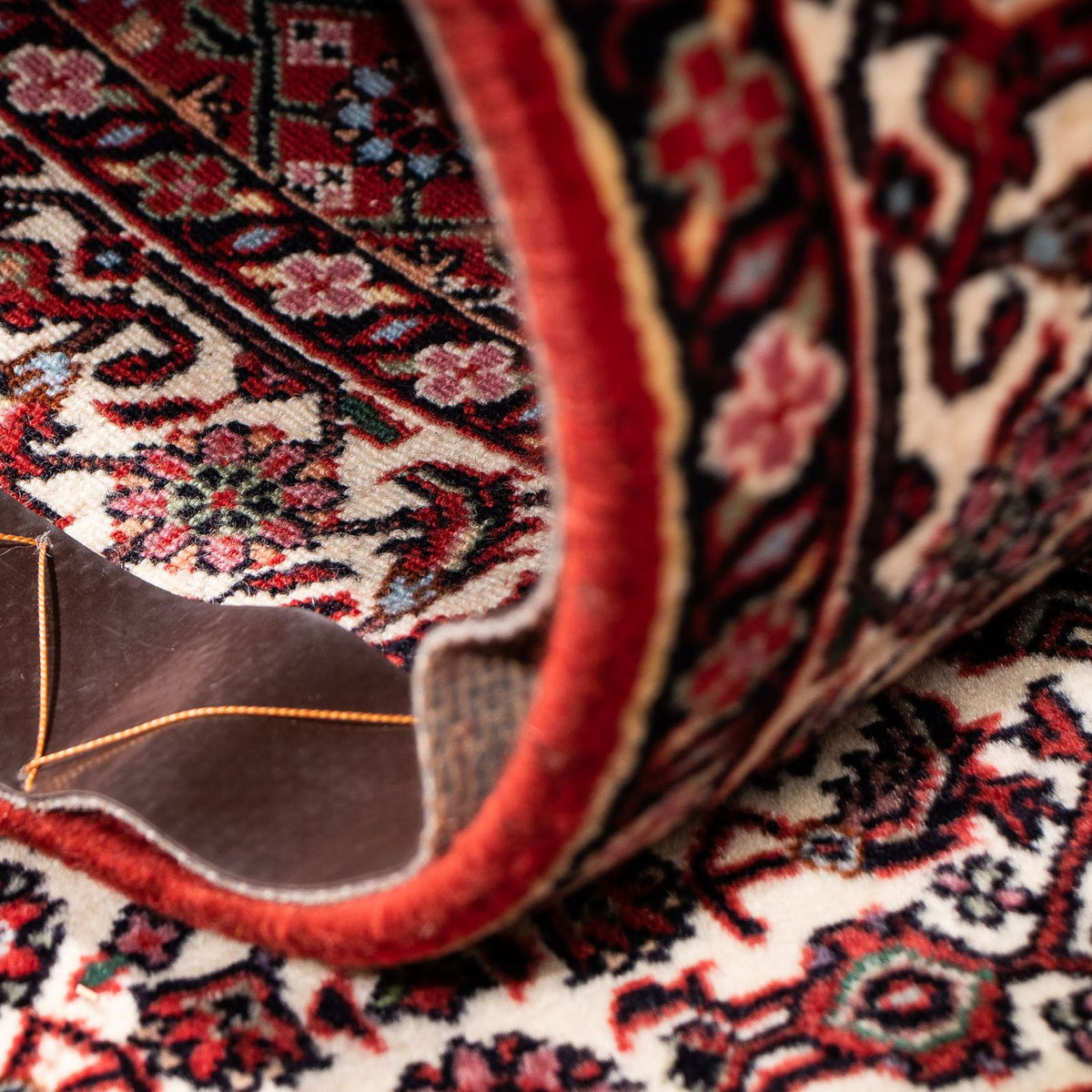 Loper Perzisch tapijt - Bijar - 202 x 73 cm - donkerrood