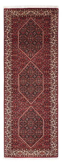 Loper Perzisch tapijt - Bijar - 203 x 73 cm - donkerrood