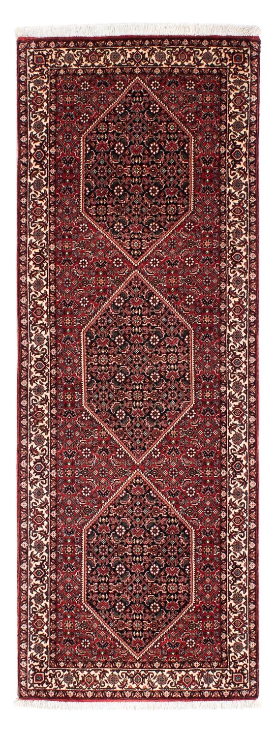 Loper Perzisch tapijt - Bijar - 203 x 73 cm - donkerrood