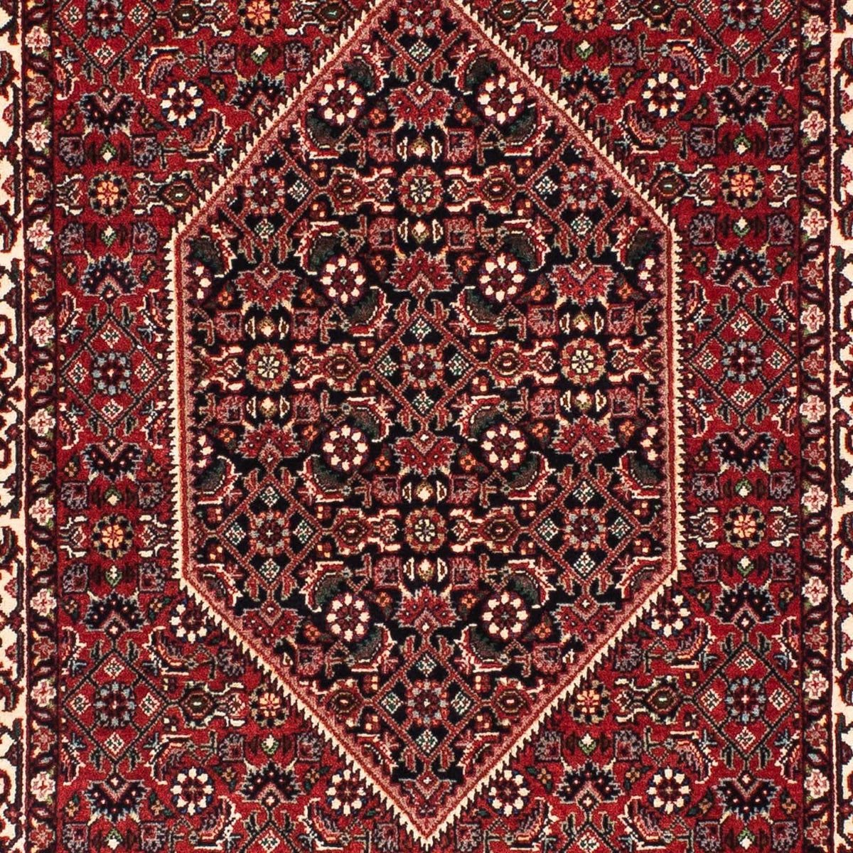 Loper Perzisch tapijt - Bijar - 203 x 73 cm - donkerrood