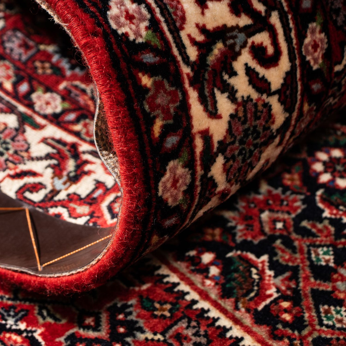 Loper Perzisch tapijt - Bijar - 203 x 73 cm - donkerrood