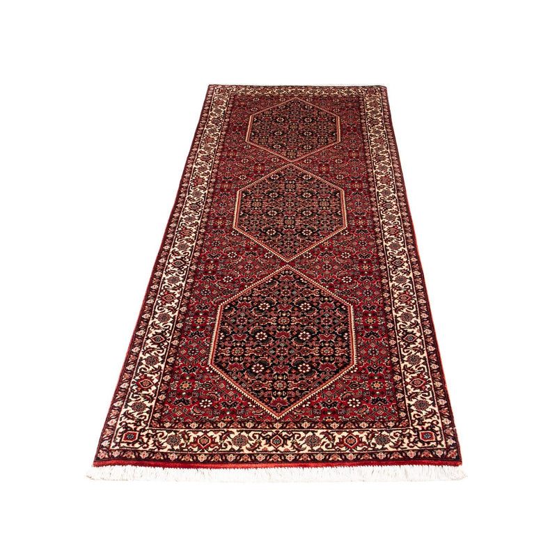 Loper Perzisch tapijt - Bijar - 203 x 73 cm - donkerrood