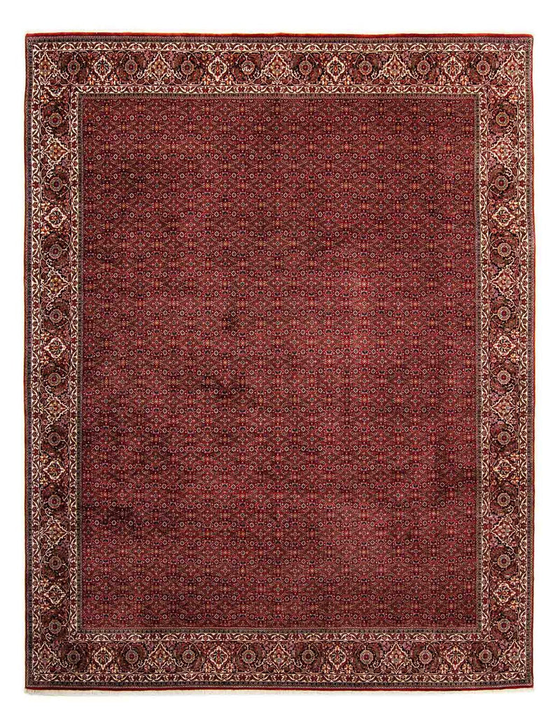 Perzisch tapijt - Bijar - 392 x 299 cm - donkerrood
