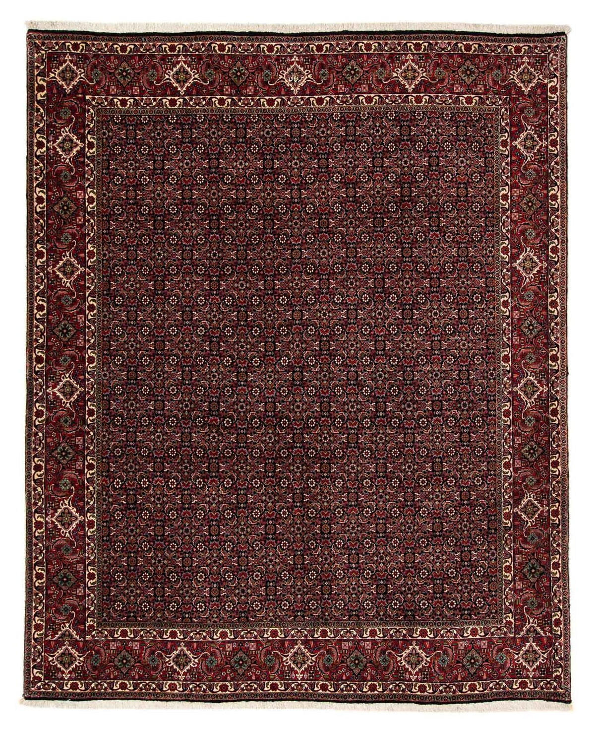Perzisch tapijt - Bijar - 248 x 198 cm - donkerrood