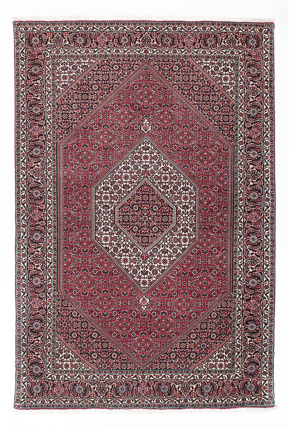 Perzisch tapijt - Bijar - 200 x 133 cm - licht rood