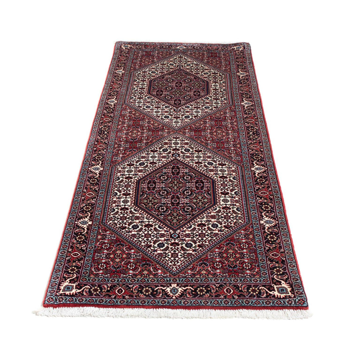 Loper Perzisch tapijt - Bijar - 201 x 74 cm - rood