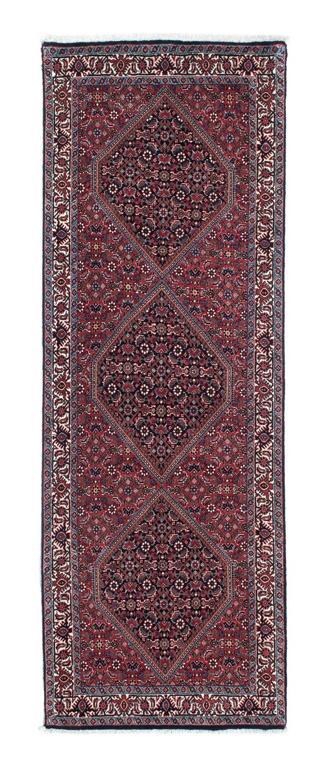 Loper Perzisch tapijt - Bijar - 211 x 77 cm - donkerblauw