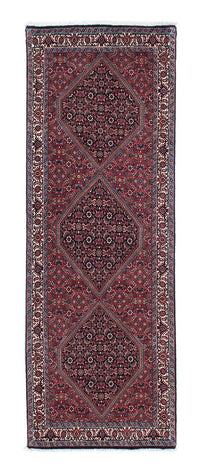Loper Perzisch tapijt - Bijar - 211 x 77 cm - donkerblauw