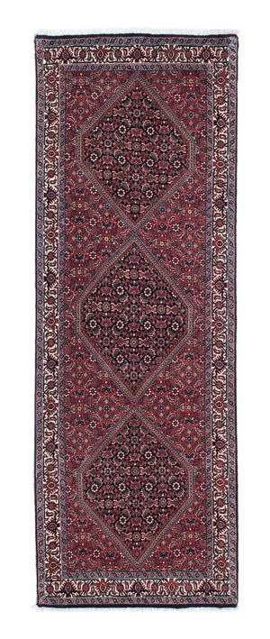 Loper Perzisch tapijt - Bijar - 211 x 77 cm - donkerblauw
