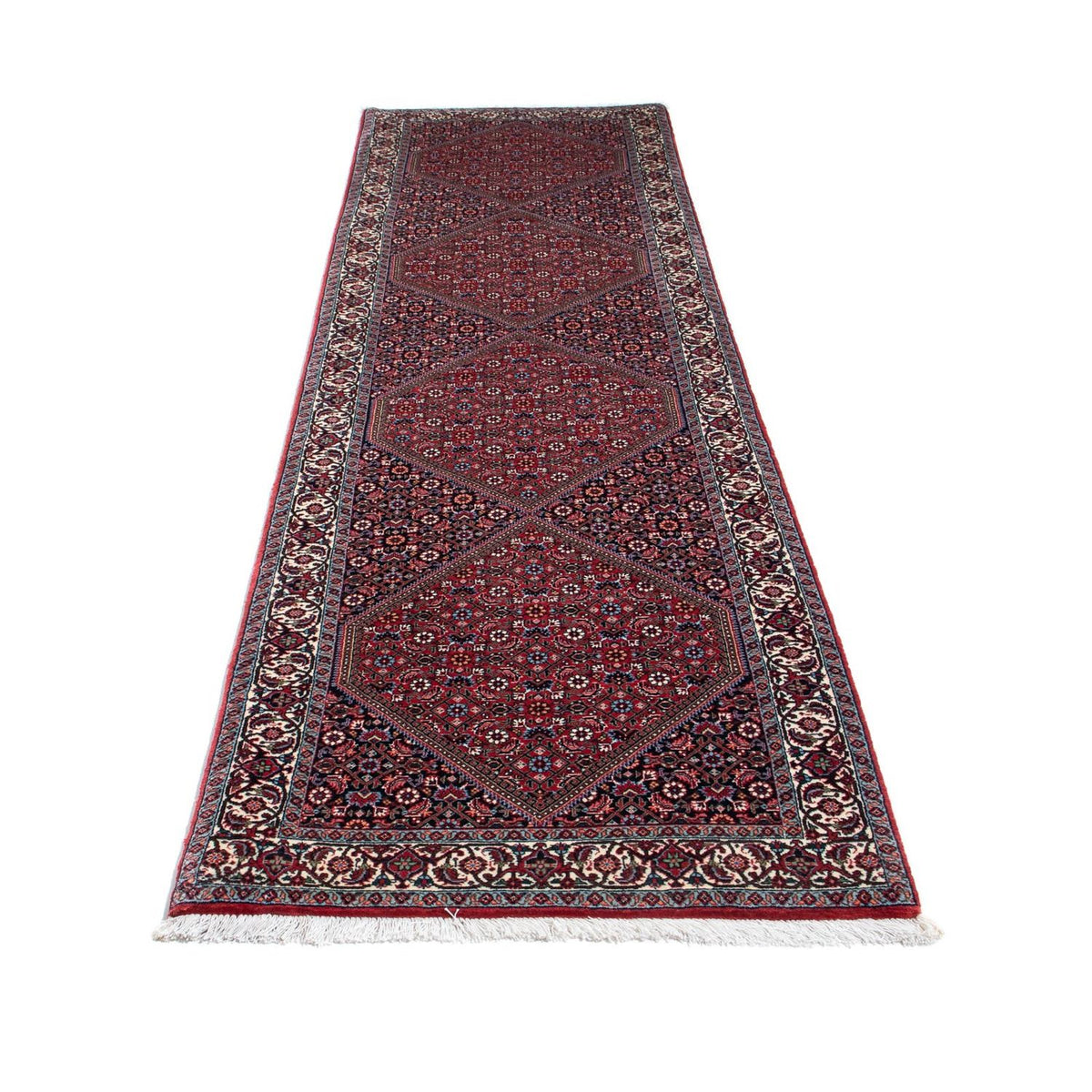 Loper Perzisch tapijt - Bijar - 310 x 80 cm - rood