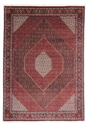 Perzisch tapijt - Bijar - 350 x 252 cm - donkerrood