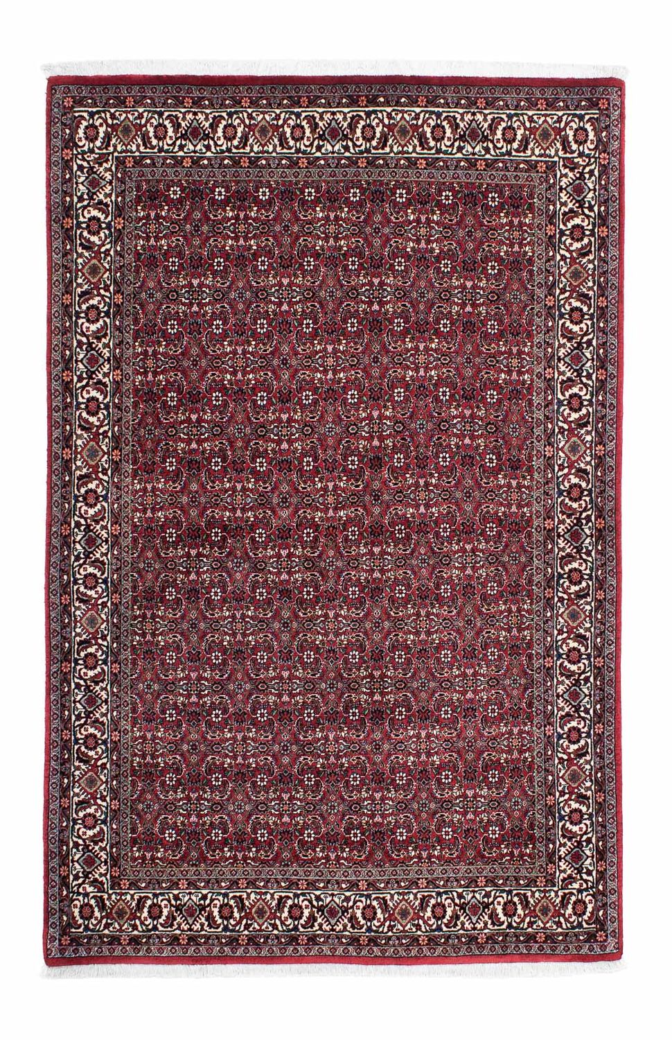 Perzisch tapijt - Bijar - 208 x 134 cm - donkerrood