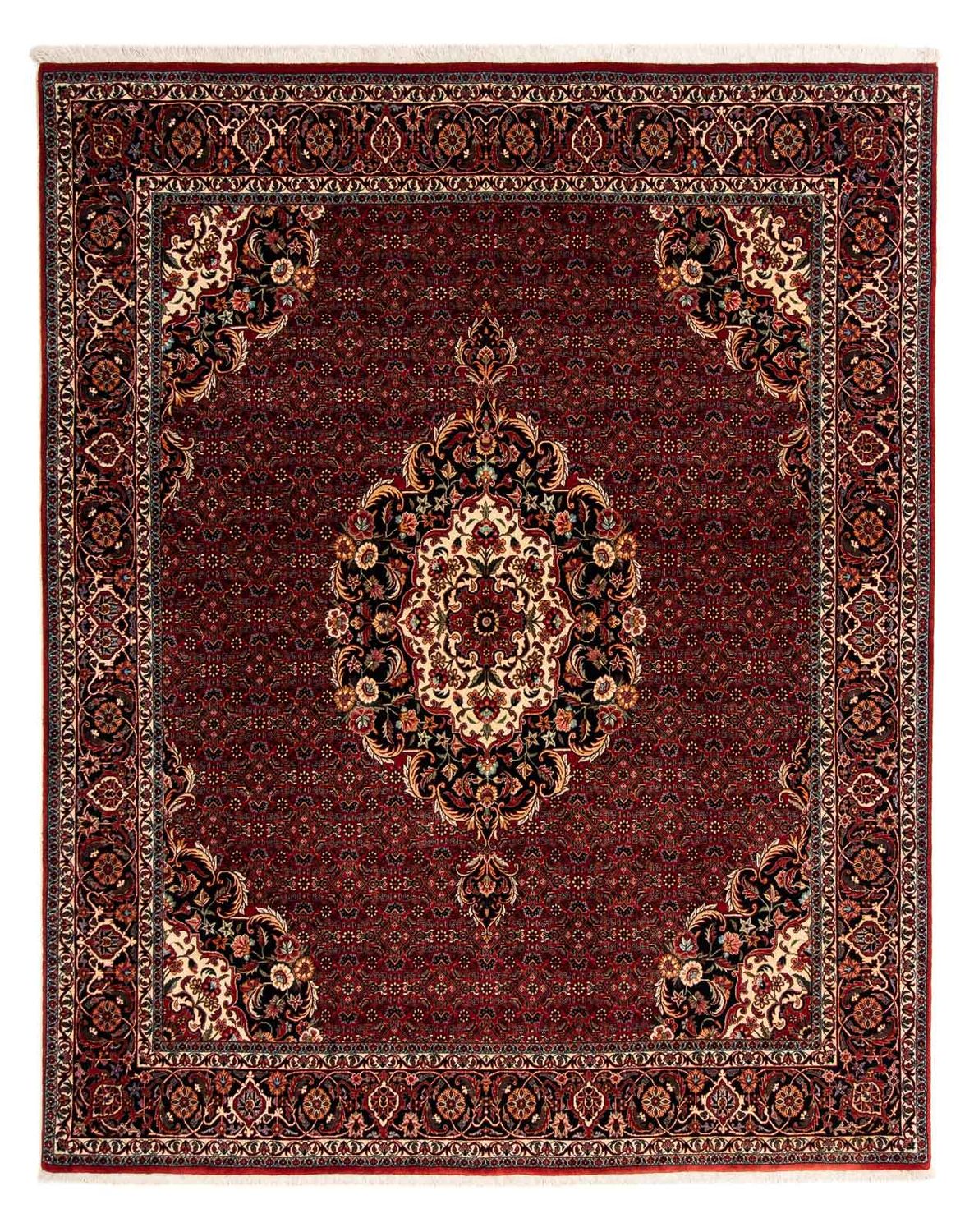 Perzisch tapijt - Bijar - 257 x 203 cm - donkerrood