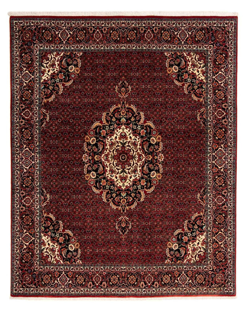 Perzisch tapijt - Bijar - 257 x 203 cm - donkerrood