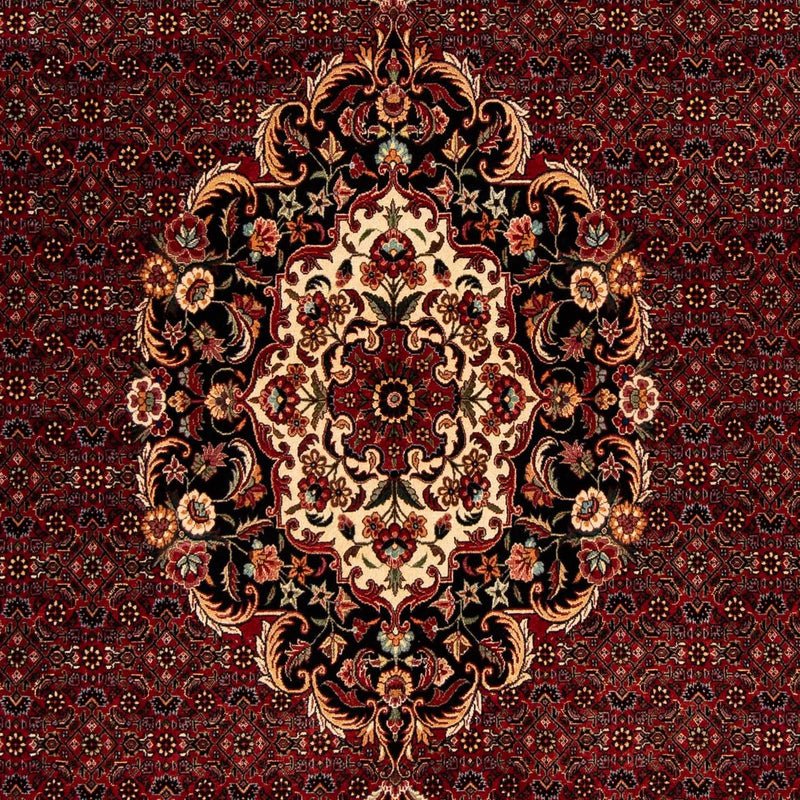 Perzisch tapijt - Bijar - 257 x 203 cm - donkerrood