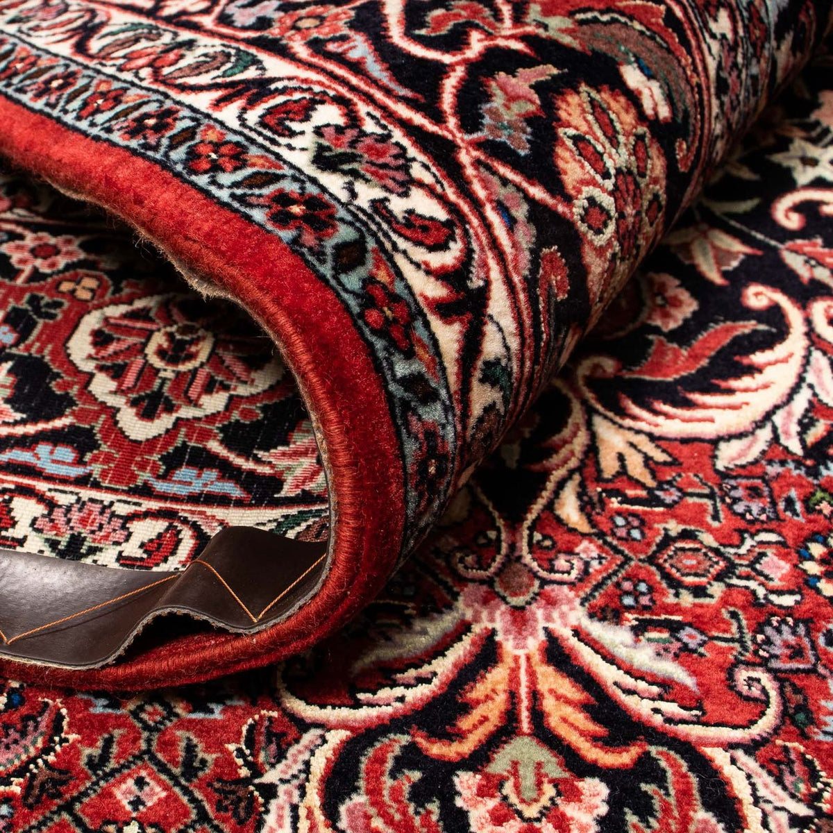 Perzisch tapijt - Bijar - 257 x 203 cm - donkerrood