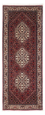 Loper Perzisch tapijt - Bijar - 210 x 73 cm - donkerrood
