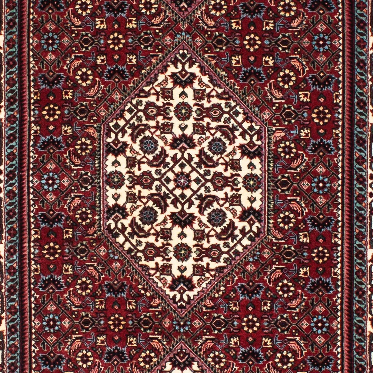 Loper Perzisch tapijt - Bijar - 210 x 73 cm - donkerrood