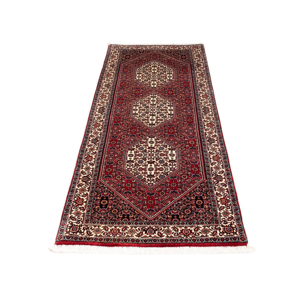 Loper Perzisch tapijt - Bijar - 210 x 73 cm - donkerrood