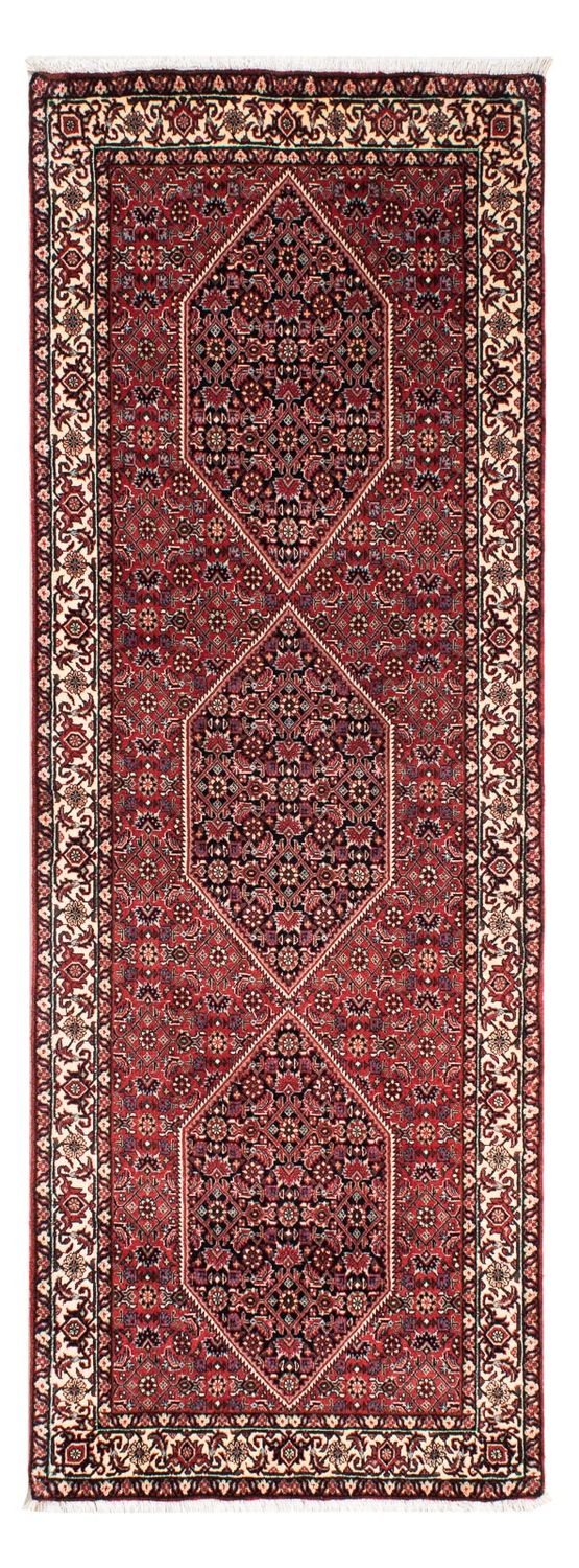Loper Perzisch tapijt - Bijar - 200 x 74 cm - donkerrood